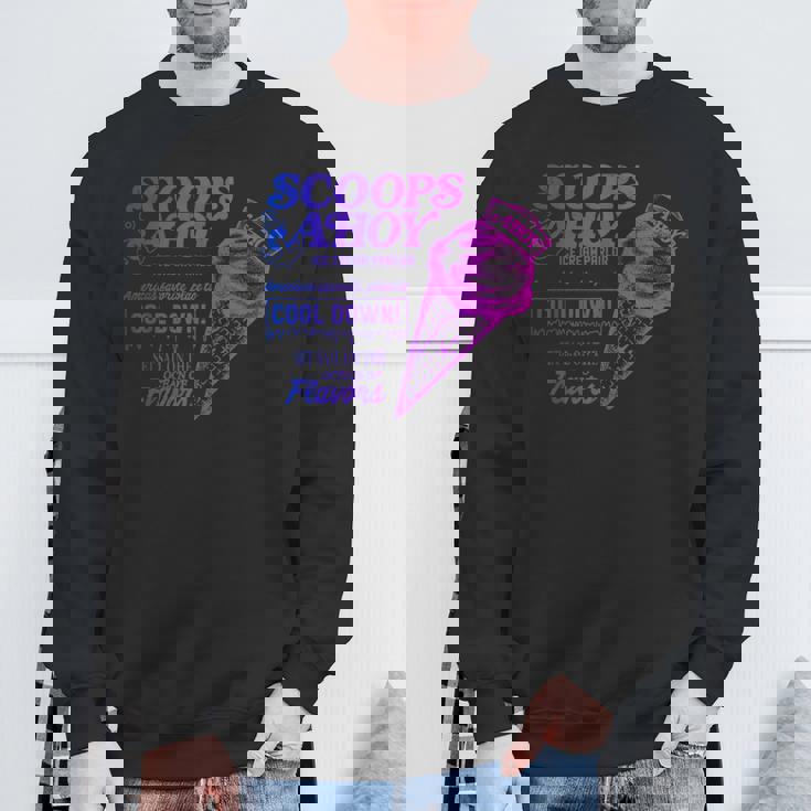 ストレンジャー・シングス ヴィンテージ スクープ アホイ アイスクリーム クールダウン ミーム スウェットシャツ 高齢者への贈り物