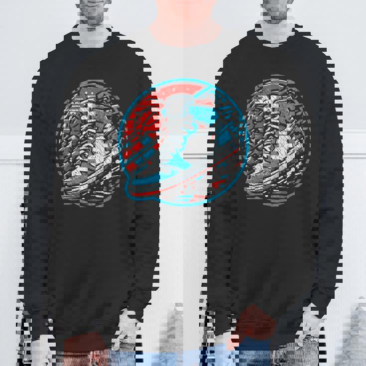 スニーカーヘッドバスケットボールファン スウェットシャツ 高齢者への贈り物