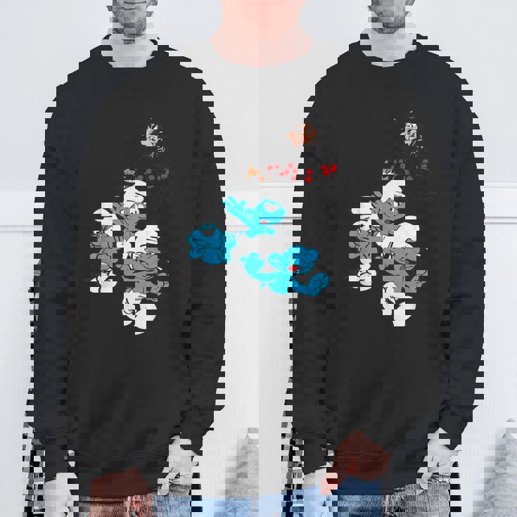 スマーフグループ スマーフ ガーガメル 魅惑のブルーフレンズのファン スウェットシャツ 高齢者への贈り物