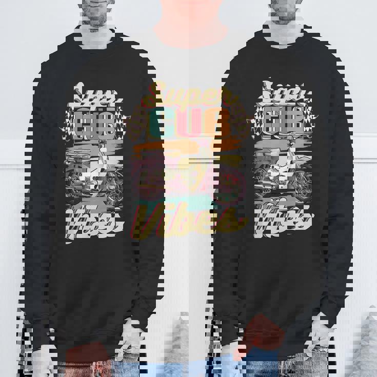 スーパーカブ C100 原付バイク ヴィンテージ バイブ レトロジャパン スウェットシャツ 高齢者への贈り物