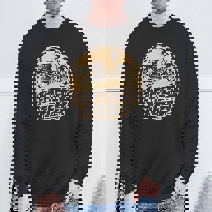 スーパーカブ C100 原付バイク ヴィンテージ ライダー レトロジャパン スウェットシャツ 高齢者への贈り物