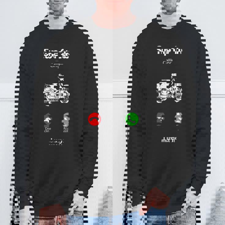 スーパーカブc100 原付バイク レトロジャパン スウェットシャツ 高齢者への贈り物