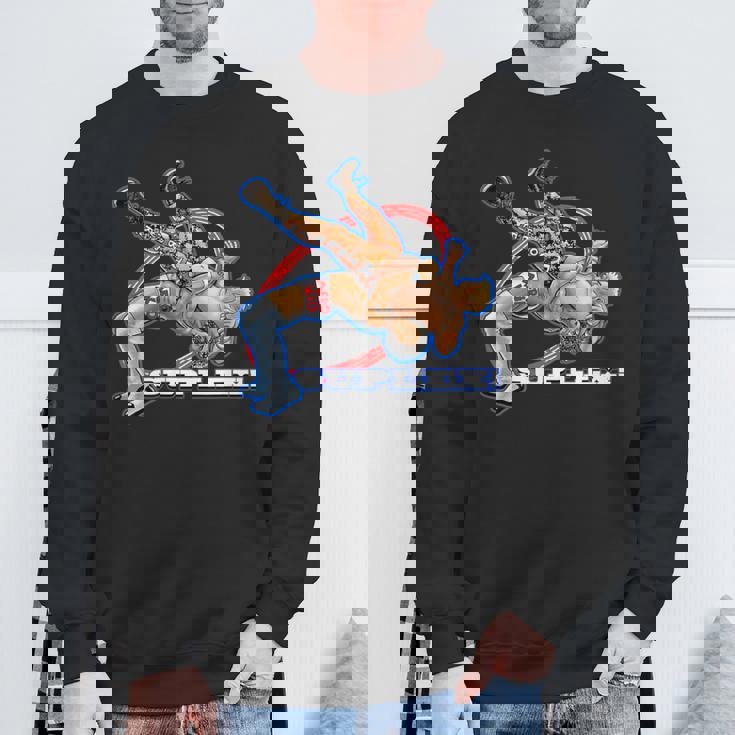 スープレックス プロレスアート スウェットシャツ 高齢者への贈り物