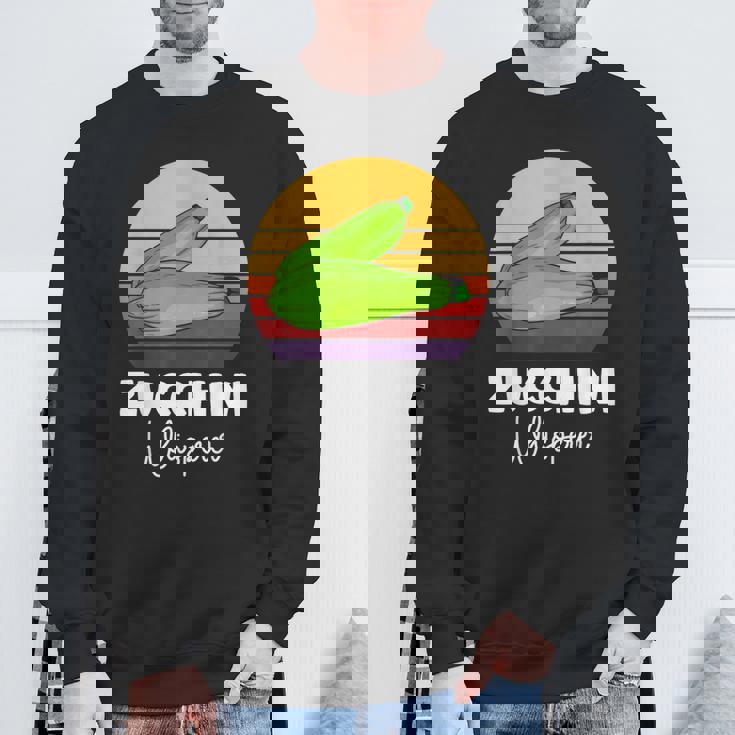 ズッキーニ愛好家 ビーガン ベジタリアン野菜ズッキーニ スウェットシャツ 高齢者への贈り物