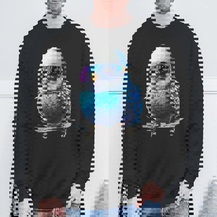 セキセイインコ オーナー様へ スウェットシャツ 高齢者への贈り物