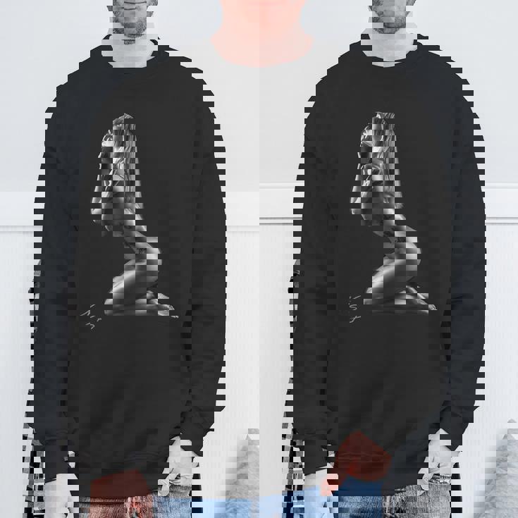 セクシーガールグラフィックtシャツ インプライドアクトオブファインアート スウェットシャツ 高齢者への贈り物