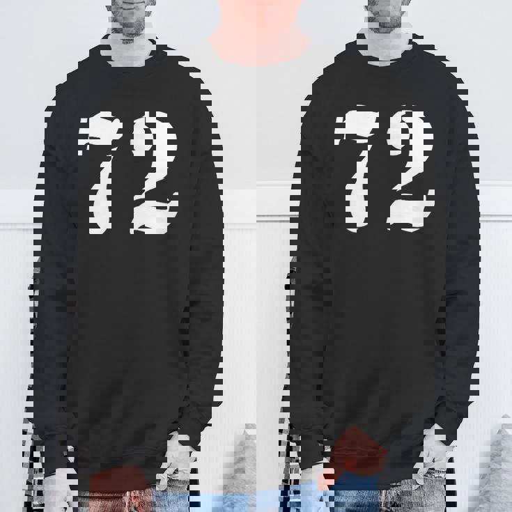 セブンティツー ナンバー 72 ナンバー スウェットシャツ 高齢者への贈り物