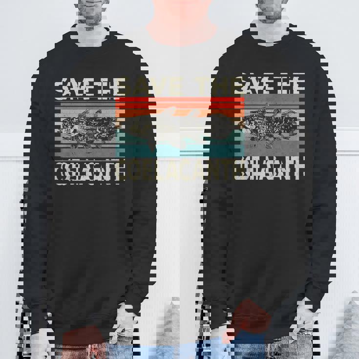 セーブ・ザ・シーラカンス。 スウェットシャツ 高齢者への贈り物