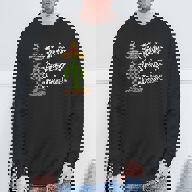 ソンブレロを持ったクールなサボテン メキシコのファン スウェットシャツ 高齢者への贈り物