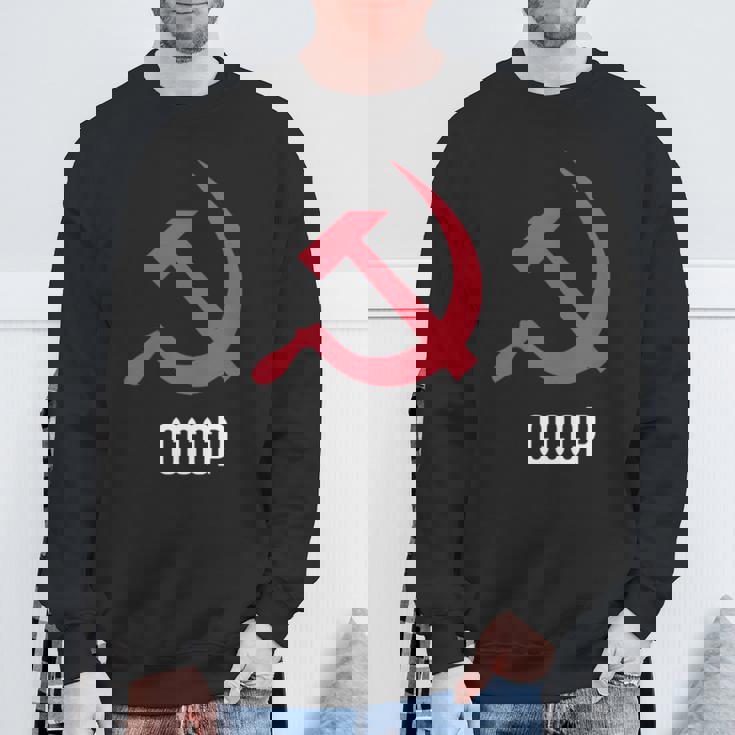 ソ連ロシアソビエト連合ハンマー 胸に鎌 Cccp付き スウェットシャツ 高齢者への贈り物