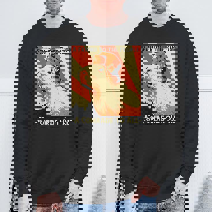 ソ連共産主義カピバラソビエト民衆への友 スウェットシャツ 高齢者への贈り物