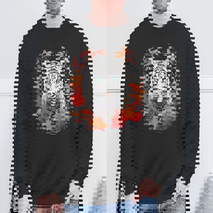 タイガー 動物 グラフィックアート トラ スウェットシャツ 高齢者への贈り物