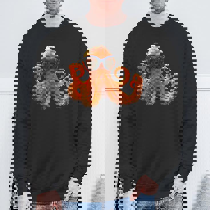 タコ 小タコ イカ 海 恋 甘タコ スウェットシャツ 高齢者への贈り物