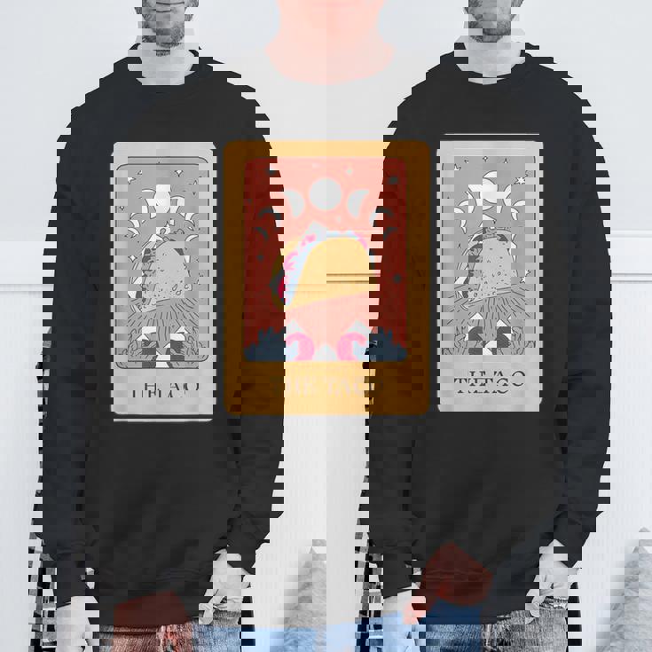 タコスタロット神秘的な星月面白い食通デザイン。 スウェットシャツ 高齢者への贈り物