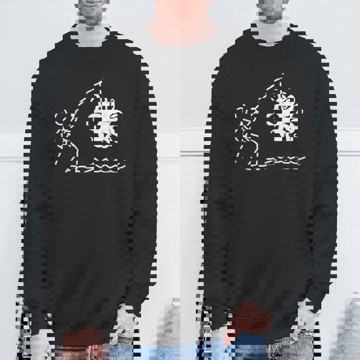 タコ釣りタコクラーケンケンケファロポッド ファニータコ スウェットシャツ 高齢者への贈り物