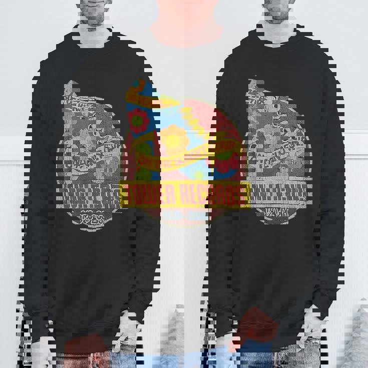 タワーレコード レトロ サンセット ブルバード ヴィンテージ 音楽 ハリウッド スウェットシャツ 高齢者への贈り物