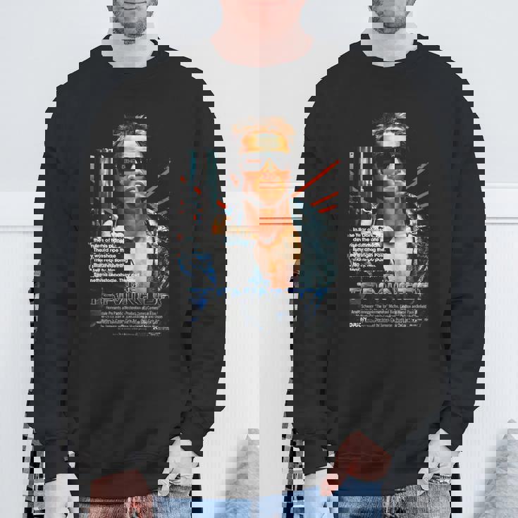 ターミネーター ポスター 映画 レトロf タイムトラベラー ゲーマー スウェットシャツ 高齢者への贈り物