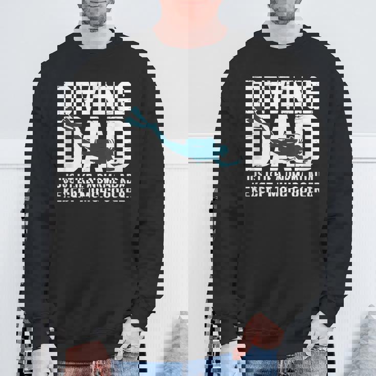 ダイビング お父さん ヴィンテージ スキューバ ダイバー 父 スキューバダイビング スウェットシャツ 高齢者への贈り物