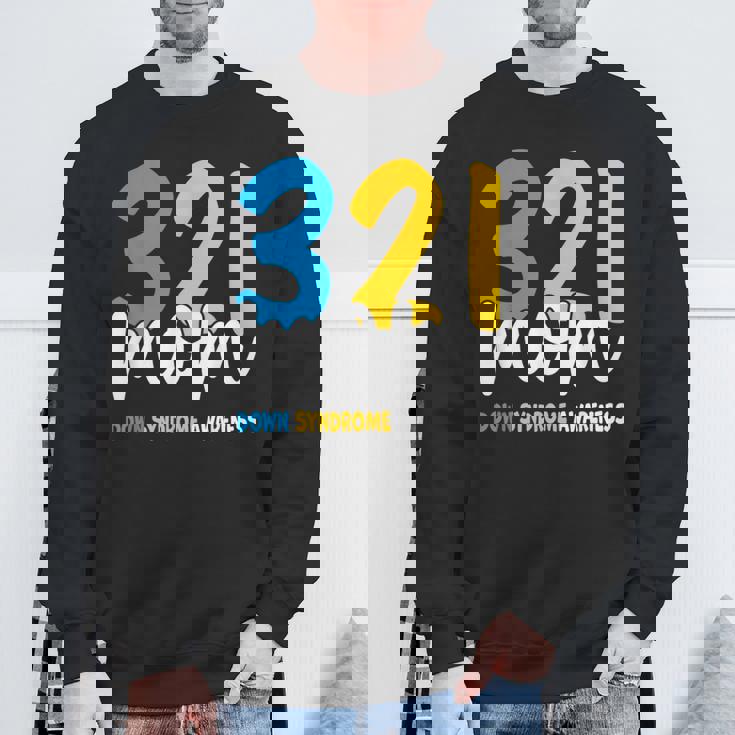 ダウン症啓発 誇り高きトリソミー 21ママダウン症 スウェットシャツ 高齢者への贈り物