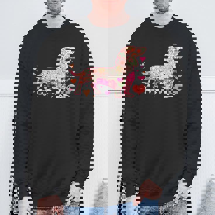 ダックスフント 解体新書 ミニチュアダックス 犬の飼い主 ダックスフント ギフト おもしろ犬 ダックスフント スウェットシャツ 高齢者への贈り物