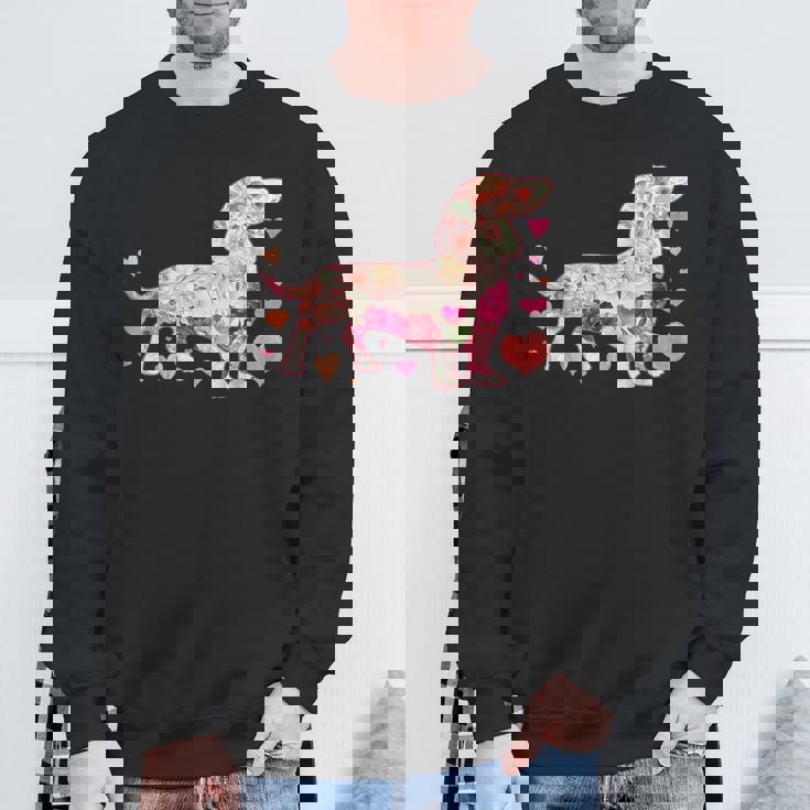 ダックスフントの解体新書 ミニチュアダックス 犬の飼い主 ダックス飼い おもしろ 愛犬家 犬 ダックスフント スウェットシャツ 高齢者への贈り物