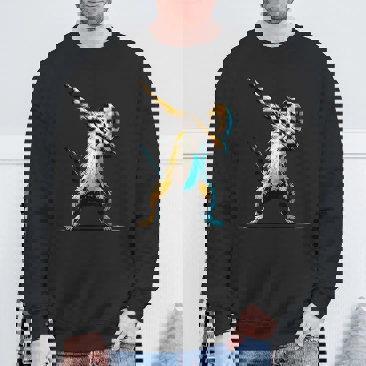 ダビングするミーアキャット 面白いモチーフ 踊るダブ スリケート スウェットシャツ 高齢者への贈り物