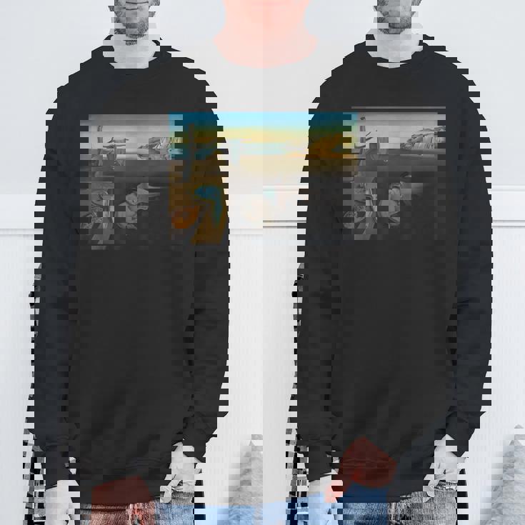 ダリによる有名な絵画の持続性 スウェットシャツ 高齢者への贈り物