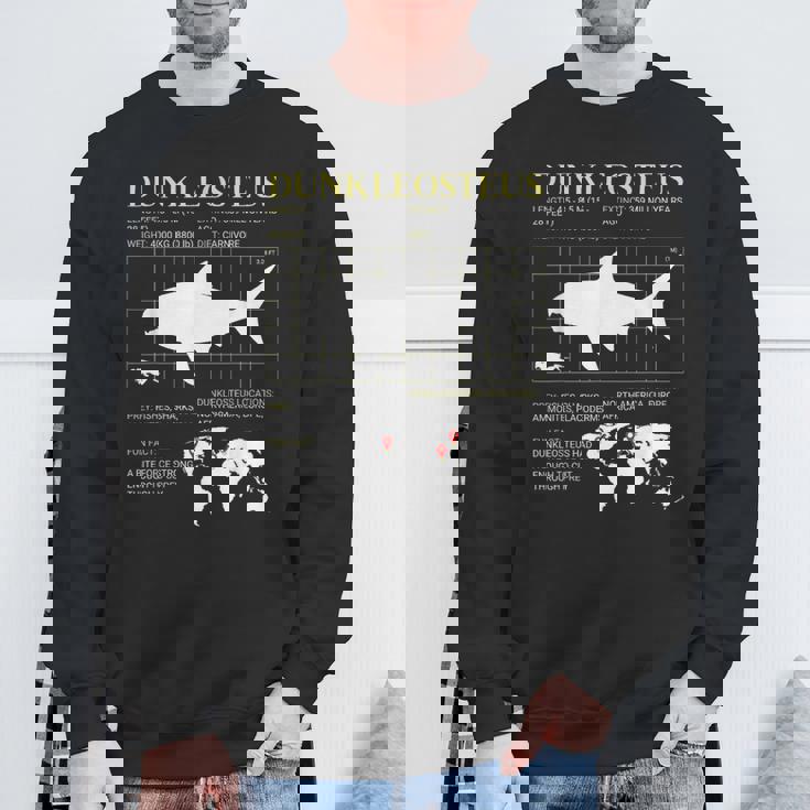 ダンクルオステウス デボン紀の海の怪物 絶滅動物 スウェットシャツ 高齢者への贈り物