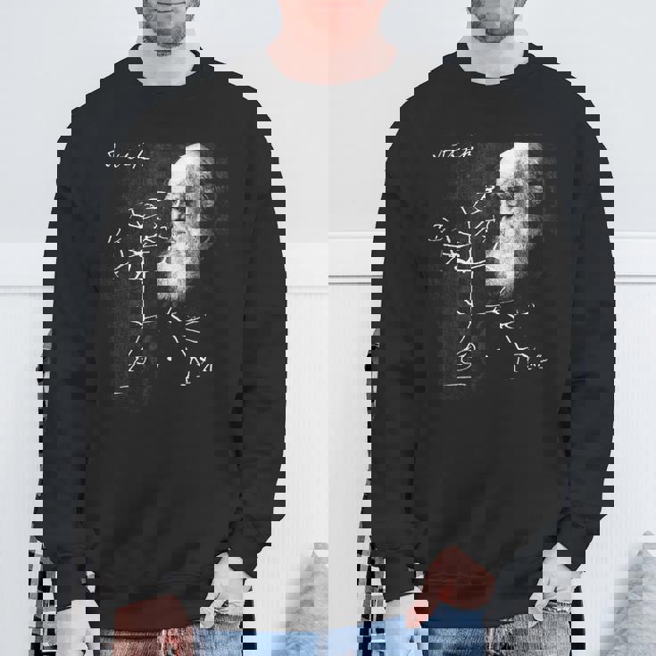 ダーウィン 生命の木 進化 科学シャツ 生物学 オタク スウェットシャツ 高齢者への贈り物