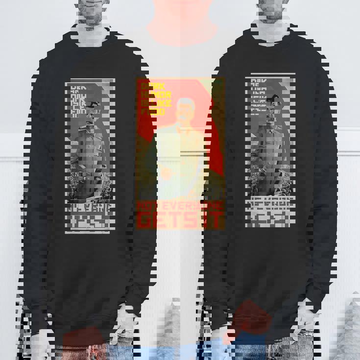 ダークユーモアは食べ物のようです スターリン・ソビエト共産主義のプロパガンダ スウェットシャツ 高齢者への贈り物