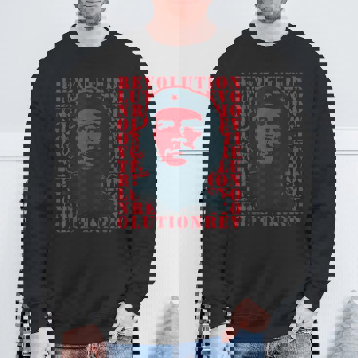 チェ・ゲバラ・レボリューション・レベル・レッド スウェットシャツ 高齢者への贈り物