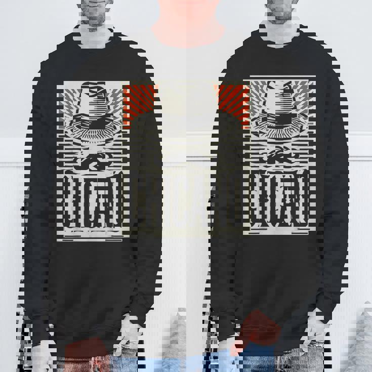 チカーノ ローライダーハット ラティーノ スウェットシャツ 高齢者への贈り物