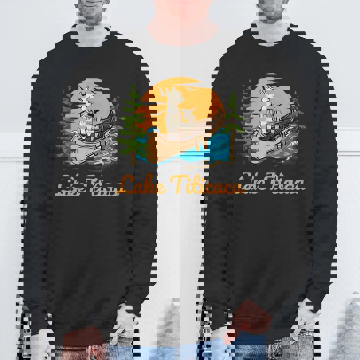 チチカカ湖 スウェットシャツ 高齢者への贈り物