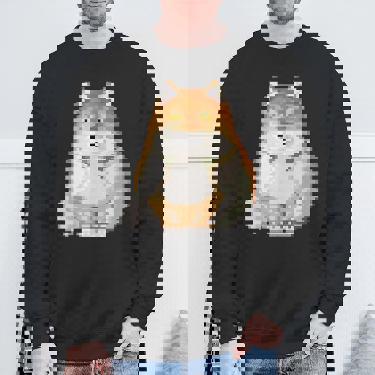 チベットスナギツネ ドット絵 ピクセルアート 虚無 ゲーム レトロゲーム ミーム スウェットシャツ 高齢者への贈り物