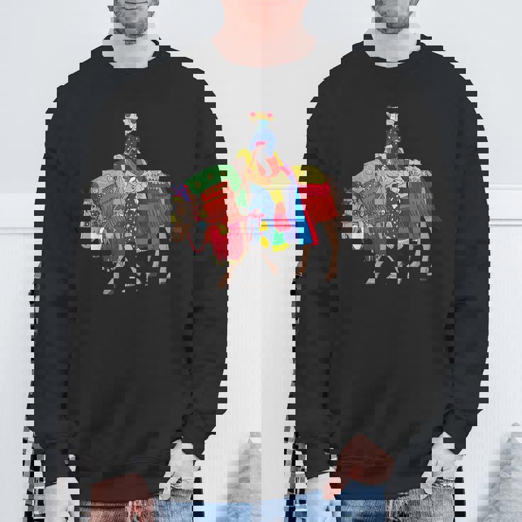 チャグチャグ馬コ 集合 スウェットシャツ 高齢者への贈り物