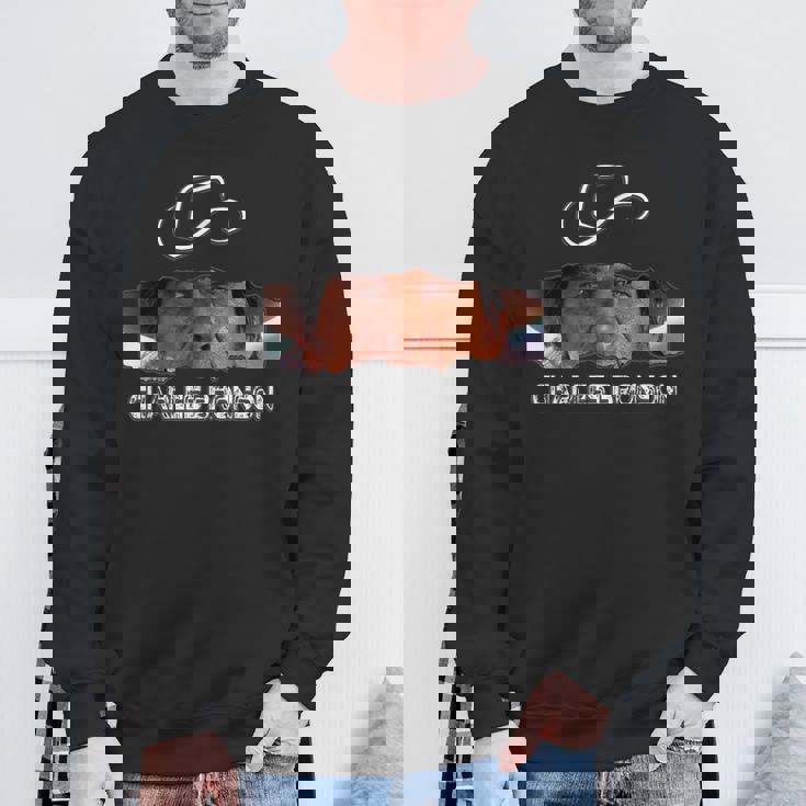 チャールズブロンソン_001 スウェットシャツ 高齢者への贈り物