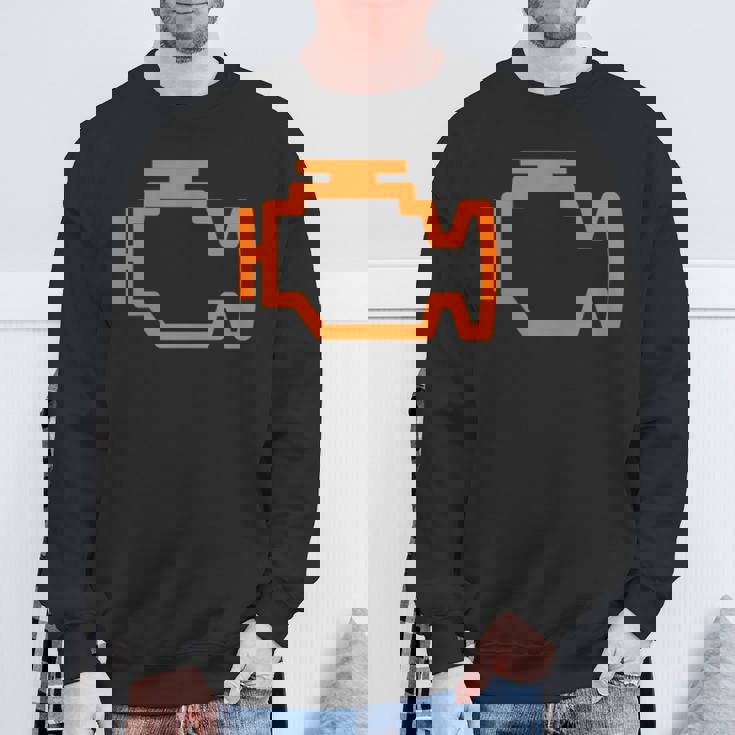 チューナーカー ガイ Ledチェックエンジンライト スウェットシャツ 高齢者への贈り物