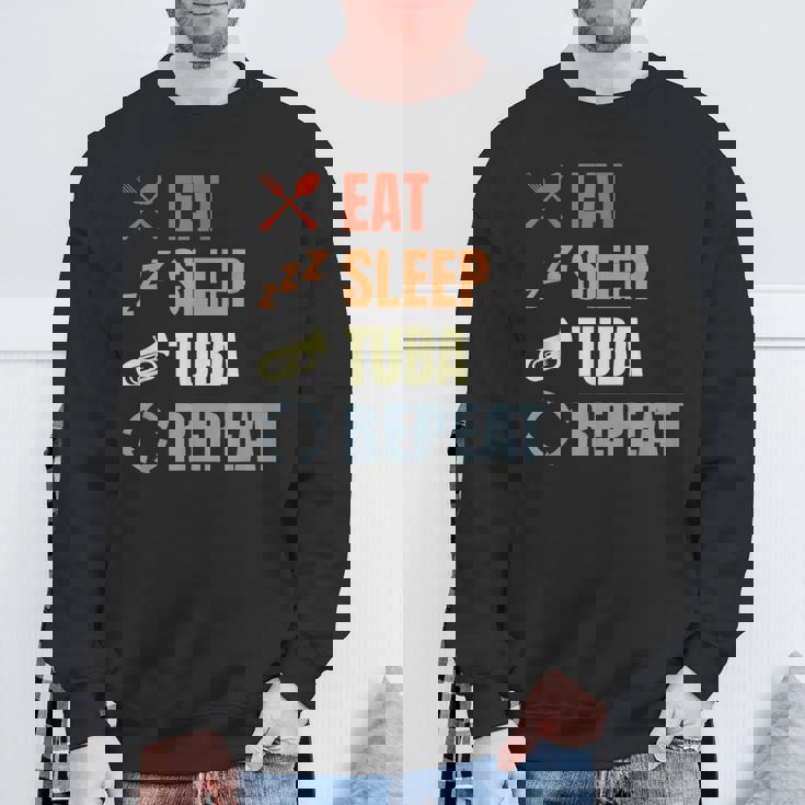 チューバ奏者スケジュール チューバ愛好家 金管楽器 スウェットシャツ 高齢者への贈り物