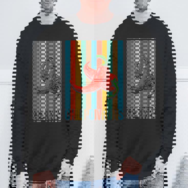 チリペッパー、レッドチリペッパー、レッドホットヴィンテージチリペッパー スウェットシャツ 高齢者への贈り物