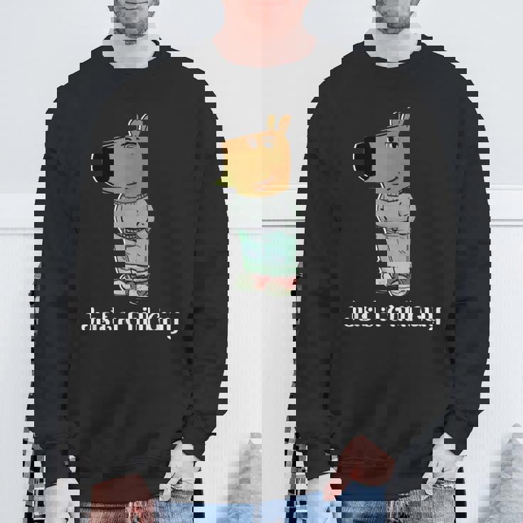 チル・ガイ・ドッグ・ティー・ファニー・チル・ガイ・ミーム スウェットシャツ 高齢者への贈り物