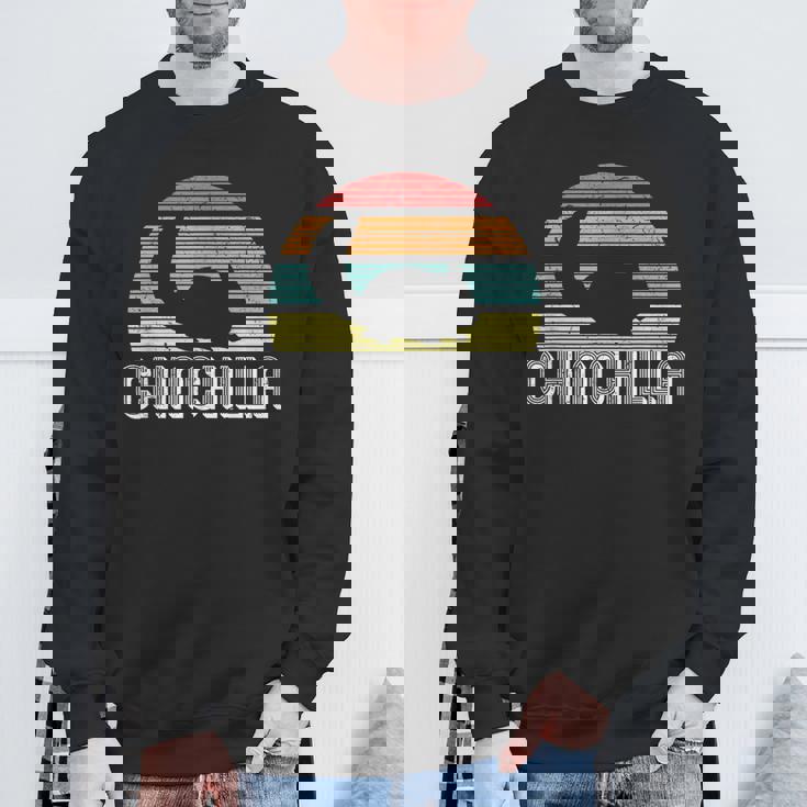 チンチラ I レトロ ナゲティール I ヴィンテージ チンチラ スウェットシャツ 高齢者への贈り物