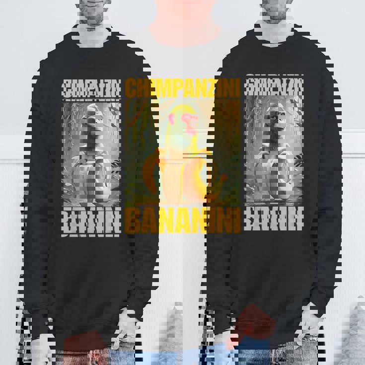 チンパンジーニ バナニーニ イタリアのブレインロットミーム スウェットシャツ 高齢者への贈り物