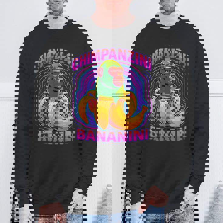 チンパンジーニ バナニーニ イタリアのブレインロットミーム スウェットシャツ 高齢者への贈り物