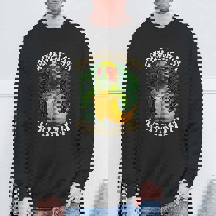 チンパンジーニ バナニーニ イタリアのブレインロットミーム スウェットシャツ 高齢者への贈り物