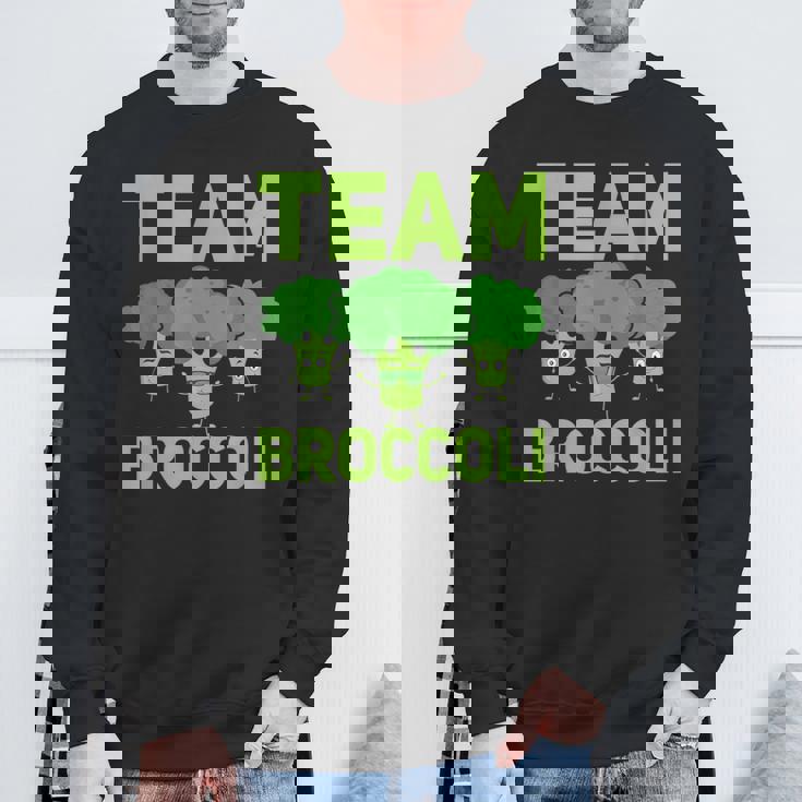 チーム ブロッコリー ビーガン ベジタリアン 植物ベース 野菜 スウェットシャツ 高齢者への贈り物