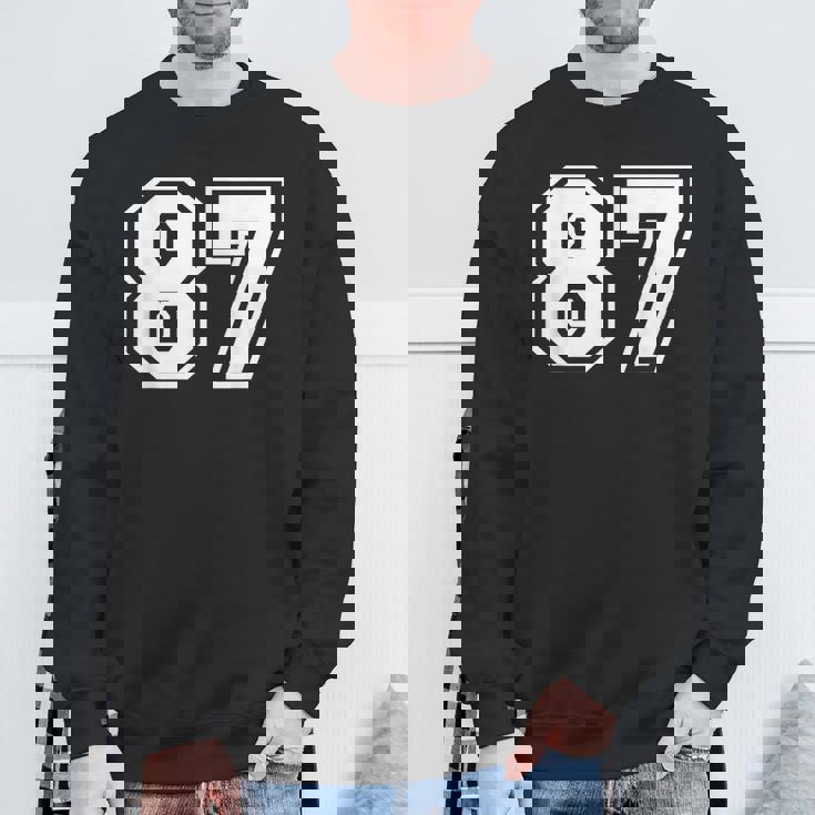 チームジャージーナンバー87 スポーツギフト スウェットシャツ 高齢者への贈り物