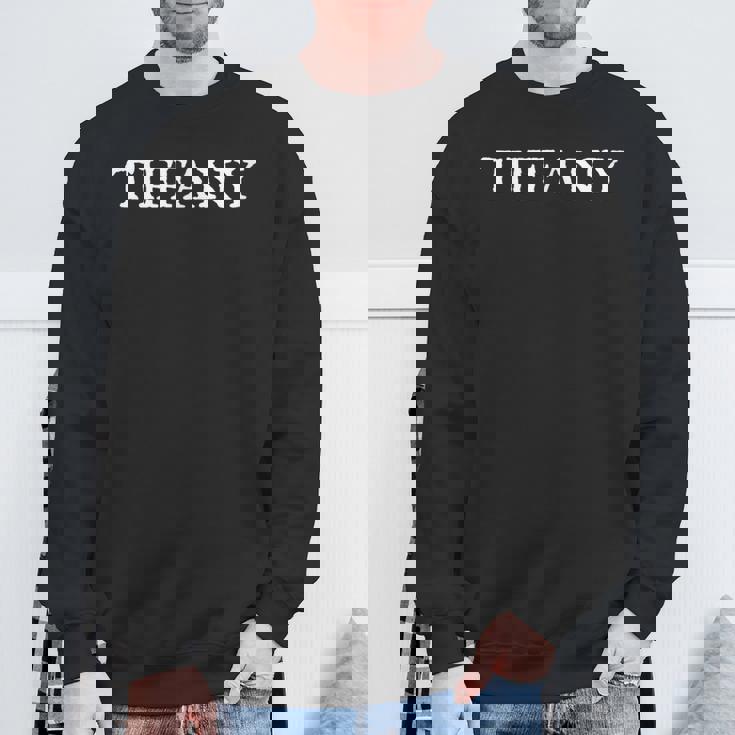 ティファニー ファーストネーム シンプルデザイン スウェットシャツ 高齢者への贈り物