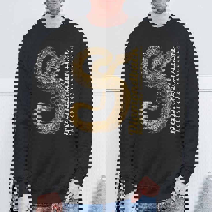 テキサス・ガラガラヘビ・クロタラス・アトロックス・アダマンテウス スウェットシャツ 高齢者への贈り物