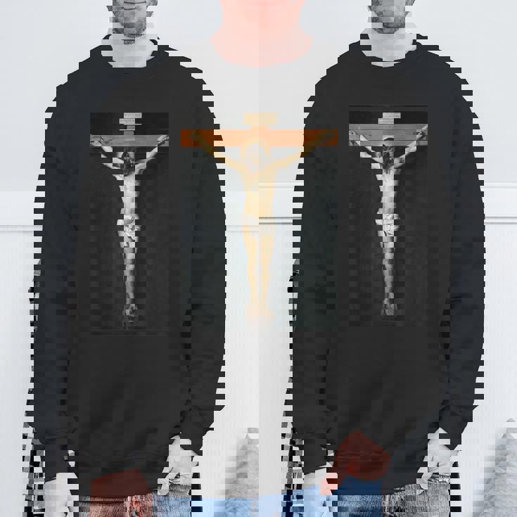 ディエゴベラスケス-＃2十字架につけられたイエスキリスト スウェットシャツ 高齢者への贈り物