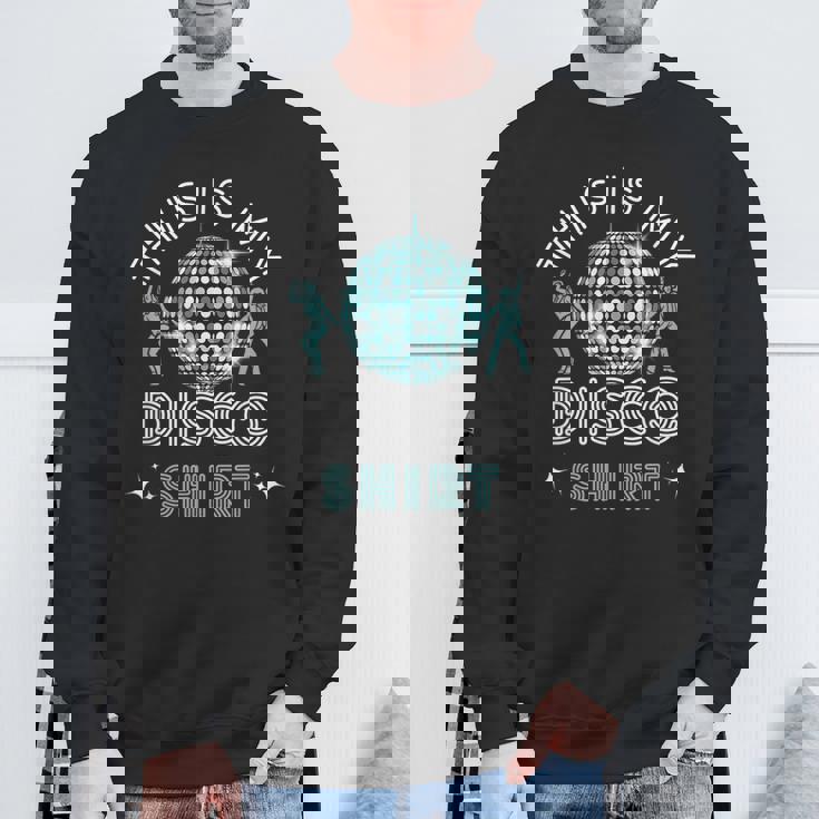 ディスコ衣装 レディース メンズ 70年代&80年代コスチューム This Is My Disco スウェットシャツ 高齢者への贈り物